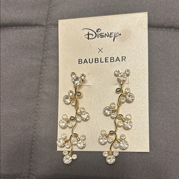 BaubleBar Jewelry - BaubleBar Gold and Silver Crystal Earrings Mickey Crystal